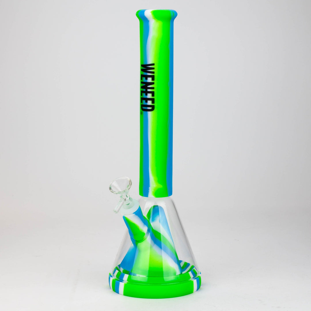 WENEED®-14" Silicone Beaker Water Pipe_5