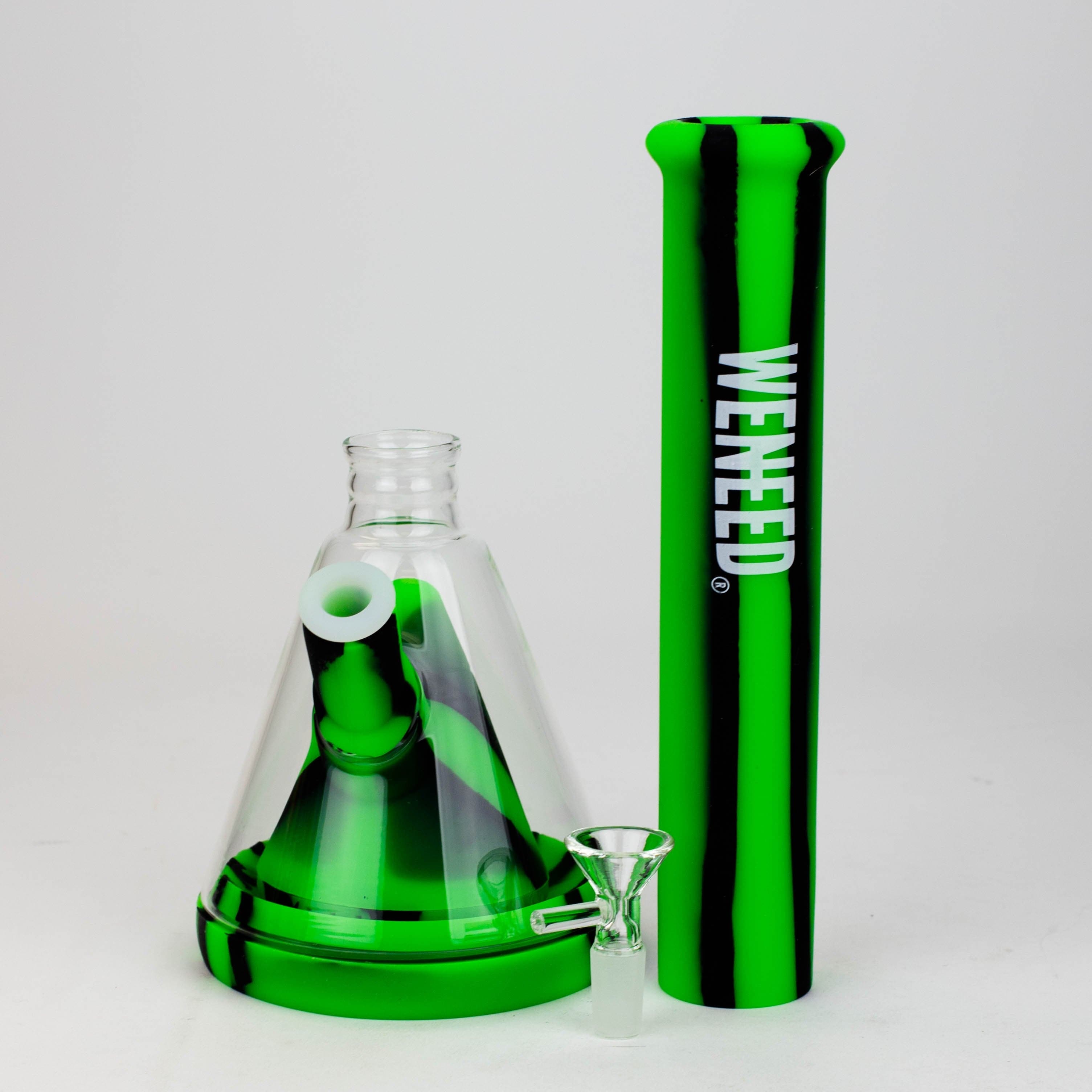 WENEED®-14" Silicone Beaker Water Pipe_1