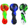Silicone Spoon Pipe with Inlaid Borosilicate Glass Bowl