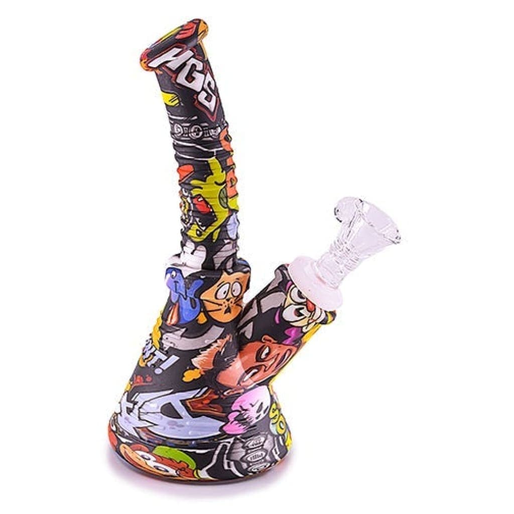 Silicone Water Pipe - Graffiti