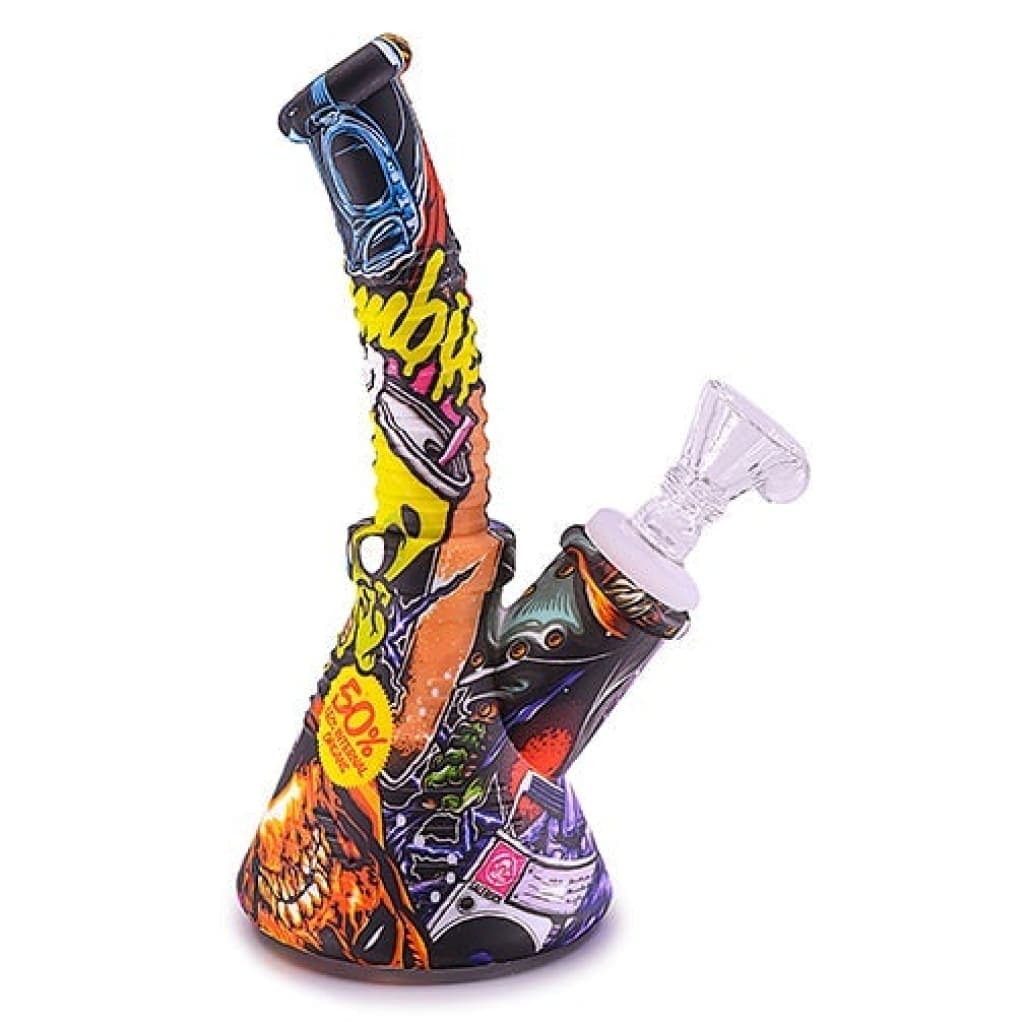 Silicone Water Pipe - Graffiti