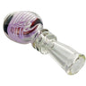 Slime Swirl Glass Chillum with Medallion-shaped Handle