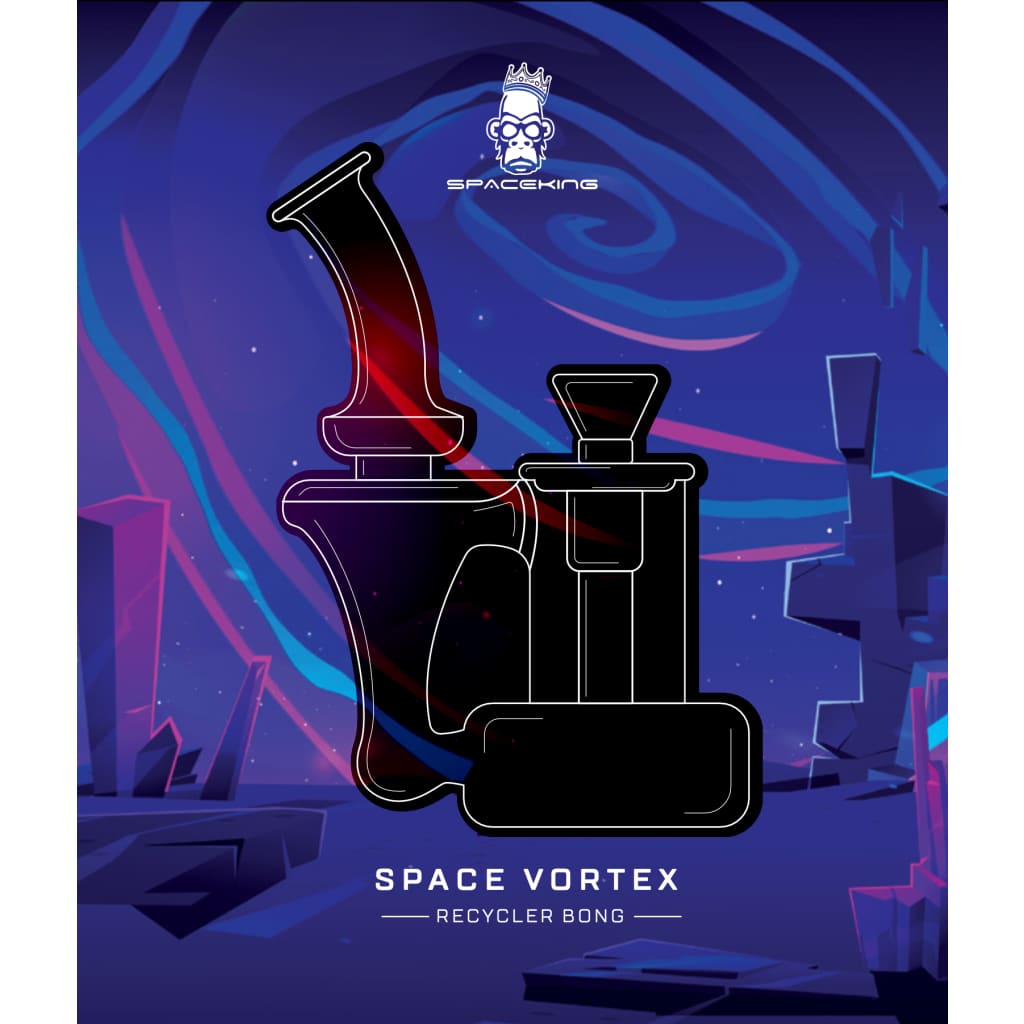 Space King Glass - ’space Vortex’ Recycler Bong