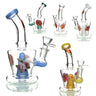 Stylish Flower Sticker Water Pipe with 14mm Male Bowl