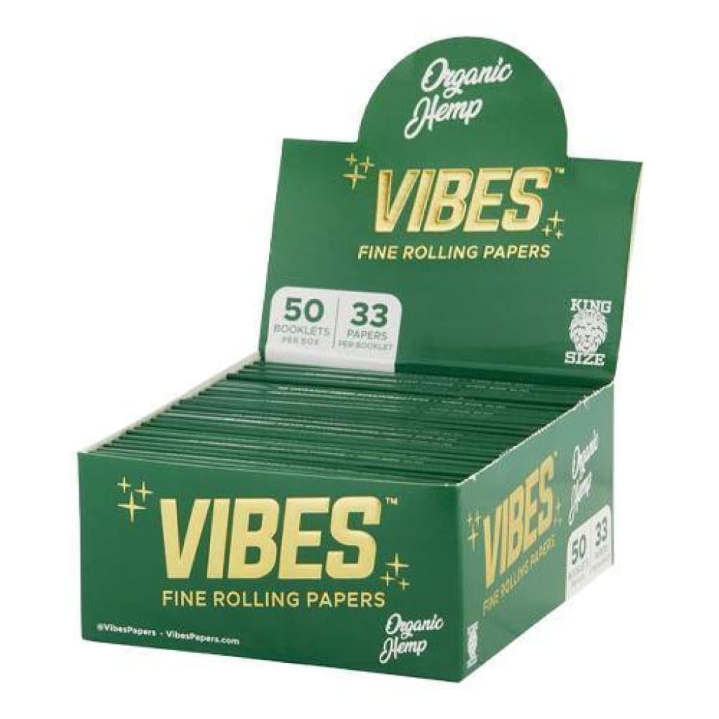 Vibes Organic Hemp Rolling Paper - King Size