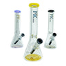Glass Beaker Water Pipe with Horn Screened Bowl and Downstem