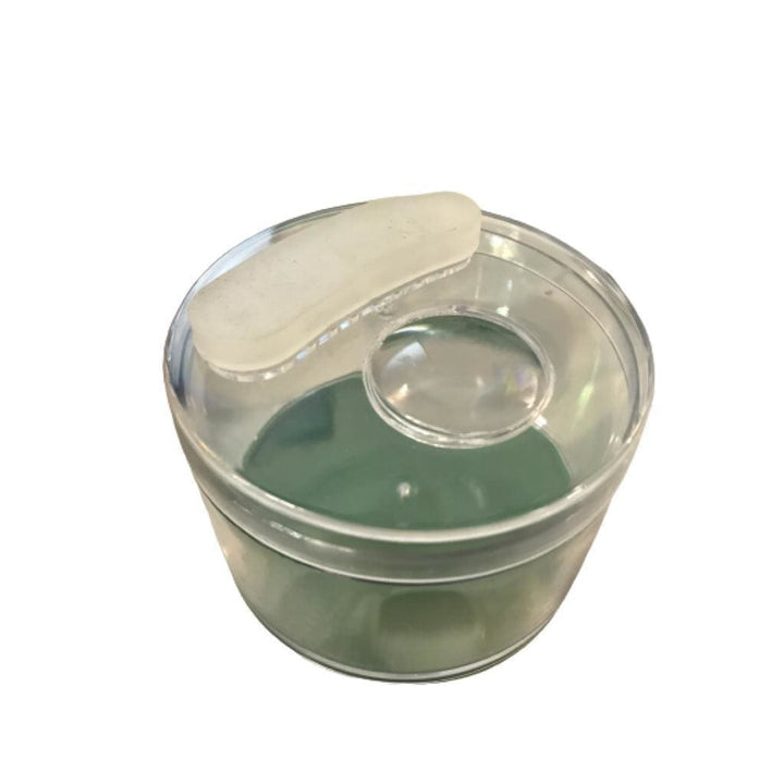 Weed Container With Magnifying Lens