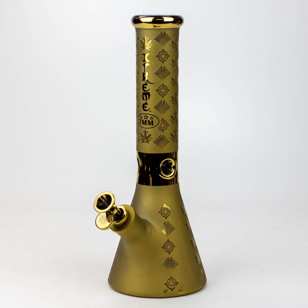 Xtreme glass sandblast electroplated glass beaker water pipes_5